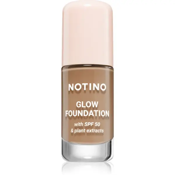 Notino Foundation Glow foundation with SPF 50 & plant extracts make-up pentru luminozitate SPF 50 01 Medium Deep Neutral 30 ml