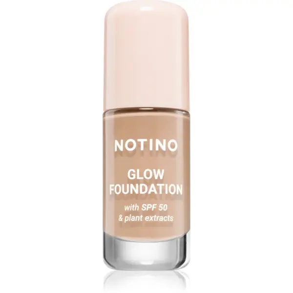 Notino Foundation Glow foundation with SPF 50 & plant extracts make-up pentru luminozitate SPF 50 01 Light Cool 30 ml