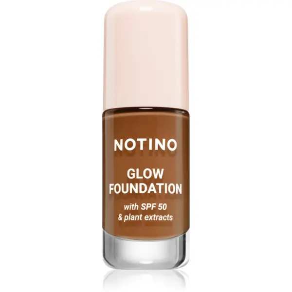 Notino Foundation Glow foundation with SPF 50 & plant extracts make-up pentru luminozitate SPF 50 01 Deep Warm 30 ml