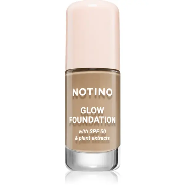 Notino Glow Foundation With SPF 50 & Plant Extracts make-up pentru luminozitate SPF 50 02 Light Medium Neutral 30 ml