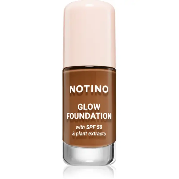 Notino Glow Foundation With SPF 50 & Plant Extracts make-up pentru luminozitate SPF 50 01 Deep Neutral 30 ml