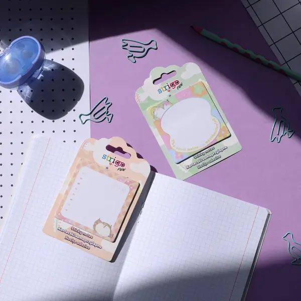 Notite adezive 73A 73 mm, 20 file, Strigo peach pastel , sticky notes pentru birou