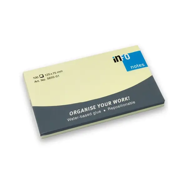 Notite adezive Info Notes 125 x 75 mm Notite adezive Info Notes 125 x 75 mm