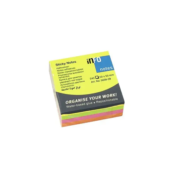 Notite adezive Info Notes 50 x 50 mm 240 file Notite adezive Info Notes 50 x 50 mm 240 file