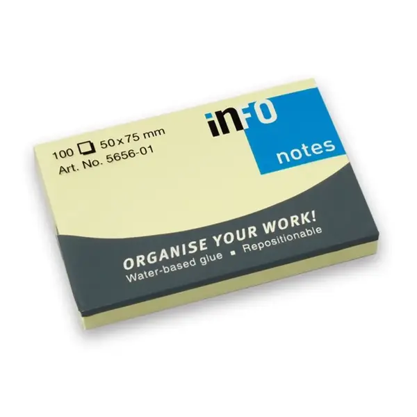 Notite adezive Info Notes 50 x 75 mm Notite adezive Info Notes 50 x 75 mm