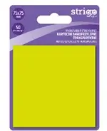Notite Adezive Strigo 75 75 mm, Galben Neon, 50 File