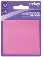 Notite Adezive Strigo 75 75 mm, Roz Neon, 50 File