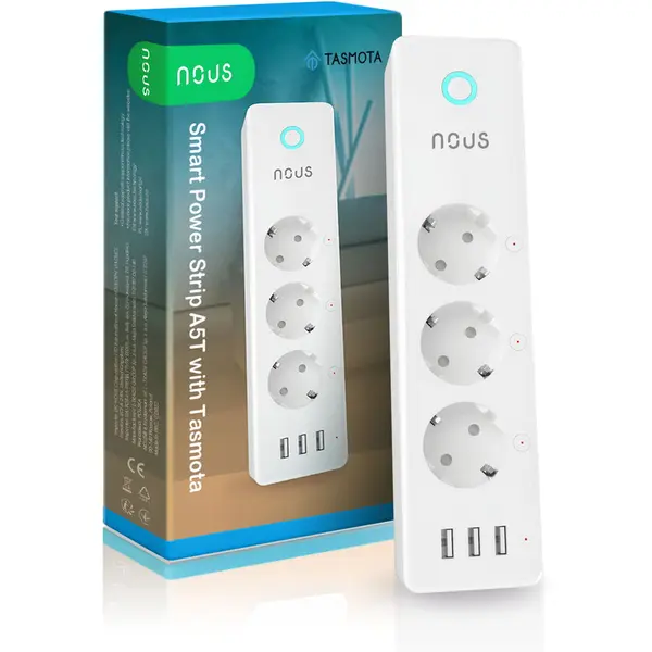 Nous Prelungitor Smart Nous A5T, Wifi, 15A, Tasmota