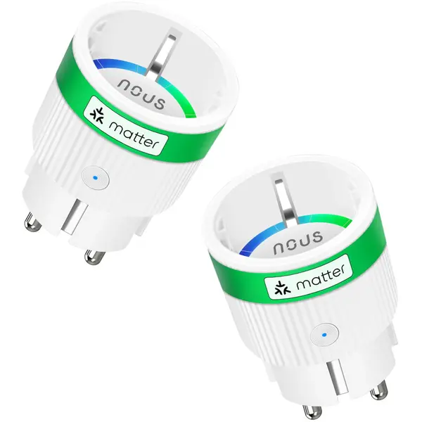 Nous Set 2 prize inteligente NOUS A8M, Wi-Fi, matter, 16A, Monitorizare consum energie