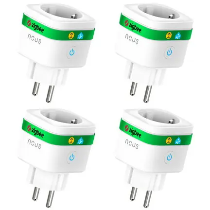 Nous Set 4 prize inteligenta wifi Nous A7Z,16A - ZigBee 3.0, Monitorizare Consum, Compatibila Alexa/Google