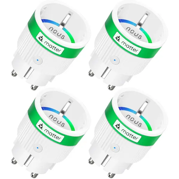 Nous Set 4 prize inteligente NOUS A8M, Wi-Fi, matter, 16A, Monitorizare consum energie