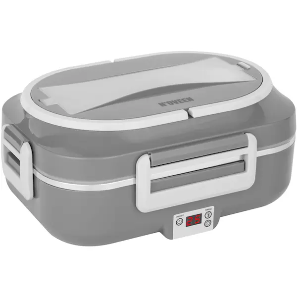NOVEEN Cutie electrica pentru incalzirea pranzului Noveen LB640, 1L, display LED, gri inchis
