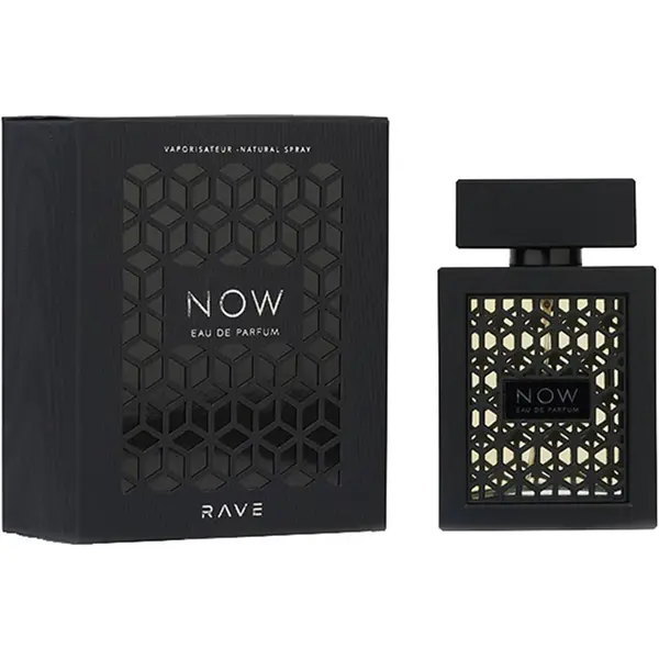 Now, Rave, Apa de parfum, barbati, 100 ml