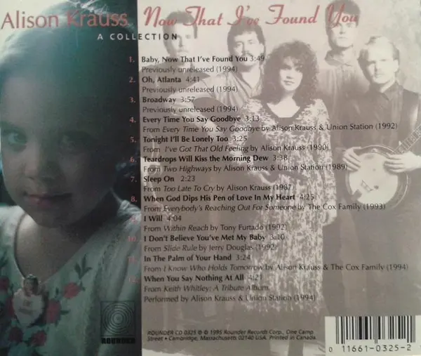 Now That I've Found You | Alison Krauss