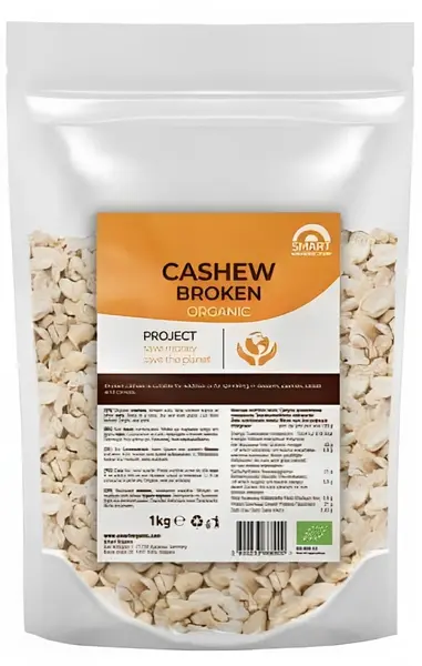 Nuci caju, zdrobite, 1 kg, Smart Organic