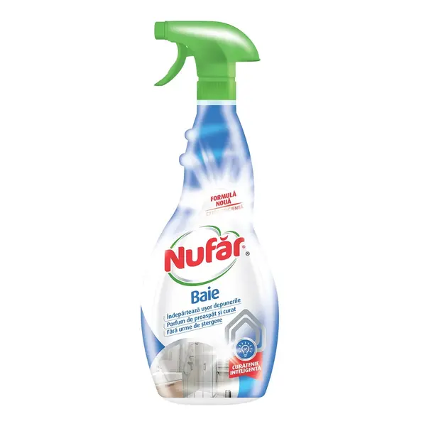 Nufar Solutie de curatat baia, cu pompa, 500 ml