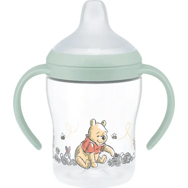 NUK Perfect Match Disney cană pentru antrenament cu mânere Winnie the Pooh 6m+ 150 ml