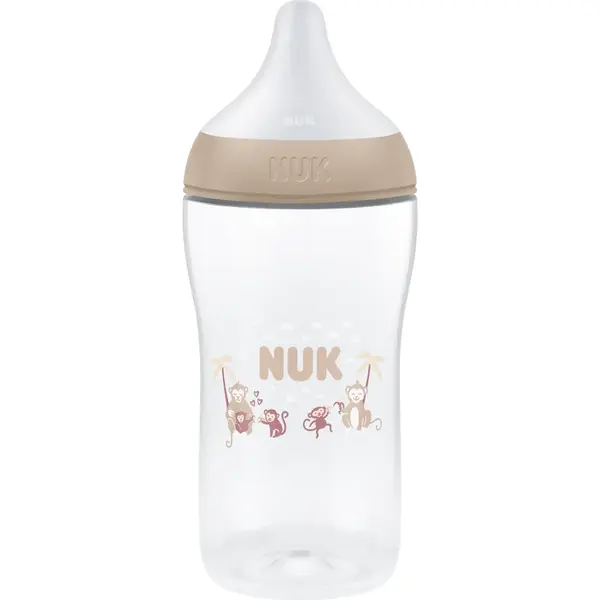NUK Perfect Match XL Monkey biberon 6m+ 1 buc