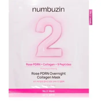 Numbuzin No. 2 Rose PDRN OverNight Collagen Mask mască hrănitoare profundă pentru noapte