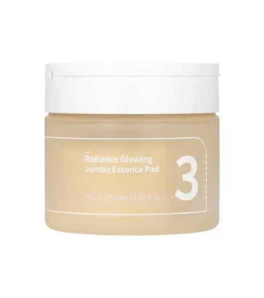 Numbuzin – No.3 Radiance Glowing Jumbo Essence Pad – 150ml/70pads