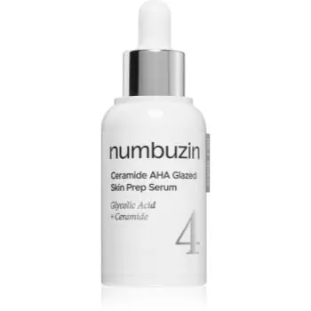Numbuzin No. 4 Ceramide AHA Glazed Skin Prep Serum ser facial hidratant cu efect de exfoliere