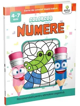 Numere. Carte de colorat dupa indicii/***