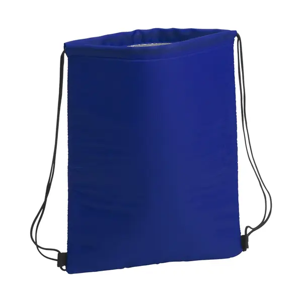 Nunat geantă drawstring termoizolantă - albastru