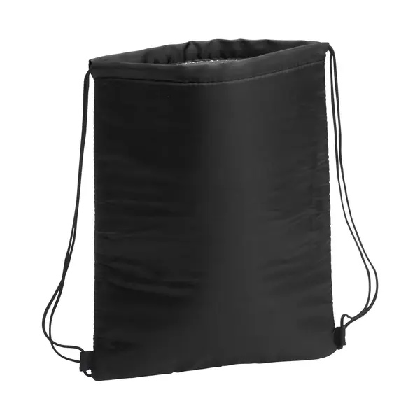 Nunat geantă drawstring termoizolantă - negru