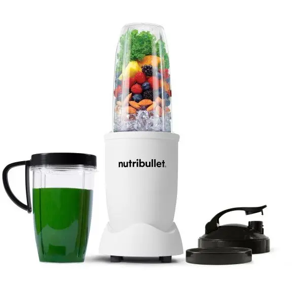 NUTRIBULLET Blender Nutribullet Pro NB907MAW, 900 W, 1 viteza, 5 accesorii, Alb