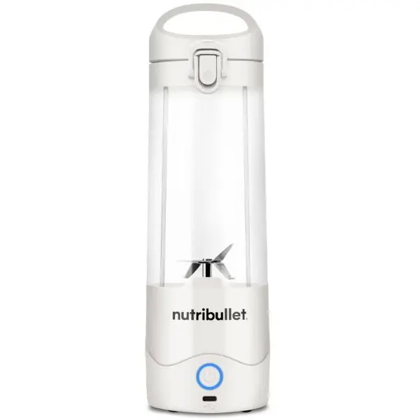 NUTRIBULLET Blender portabil Nutribullet® 0C22300093, capacitate 475 ml, 15 utilizari per incarcare, USB-C, alb