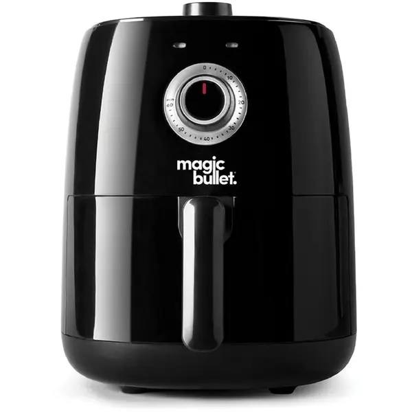 NUTRIBULLET Friteuza cu aer cald, fara ulei, Magic Nutribullet MBA021B, 1300W, 2.5L, tehnologie de convectie 360°, 6 programe de gatire, timer, temperatura ajustabila, Negru