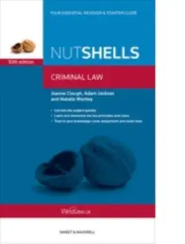 Nutshells Criminal Law. 10 ed, Paperback/Natalie Wortley