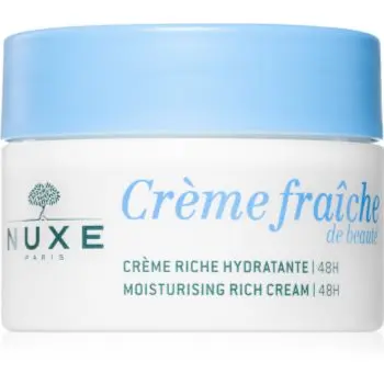 Nuxe Crème Fraîche de Beauté Moisturizing Rich Cream produs hrănitor pentru ten uscat sensibil si foarte uscat