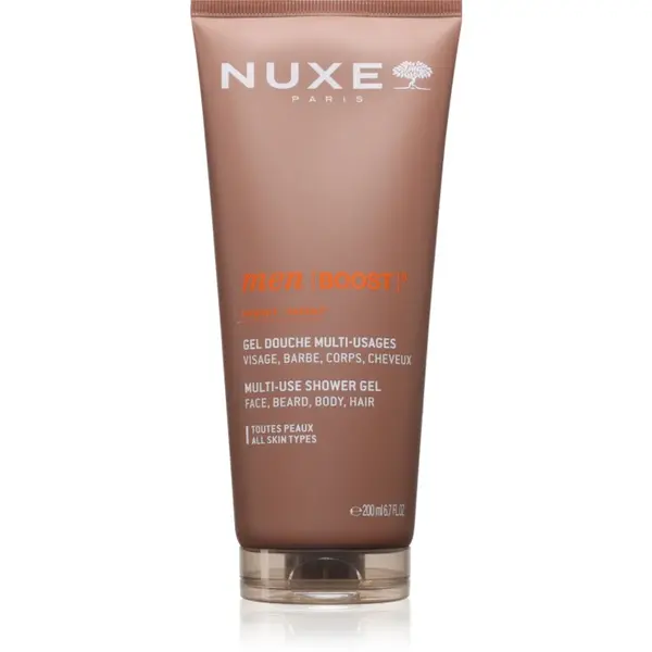 Nuxe Men [BOOST]³ gel de dus pentru față, corp și păr 200 ml