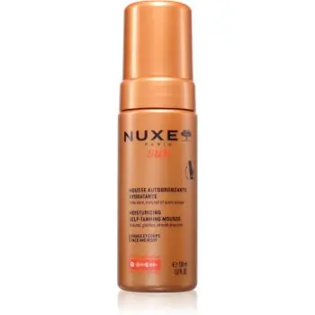 Nuxe Sun Moisturizing Self-Tanning Mousse spumă bronzare pentru față și corp