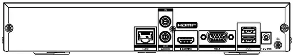 NVR 4 canale Hikvision HiLook NVR-104MH-C(D), 8MP 4K, latime de banda 40Mbps, Detectare miscare, 1 port SATA