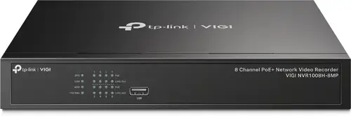 NVR TP-LINK VIGI NVR1008H-8MP, PoE+, 8 canale