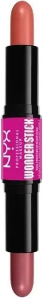 NYX Professional Blush dublu Wonder Stick, Honey Orange & Rose, 4 g