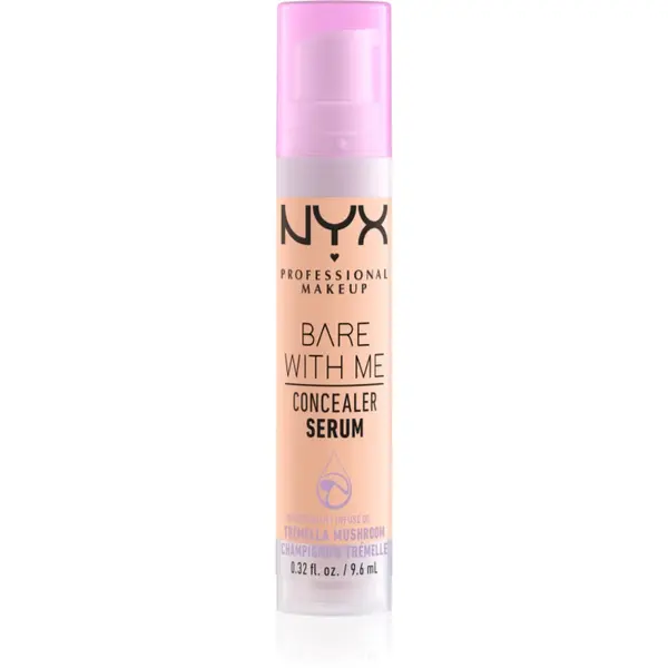 NYX Professional Makeup Bare With Me Concealer Serum hidratant anticearcan 2 in 1 culoare 2.5 Medium Vanilla 9,6 ml