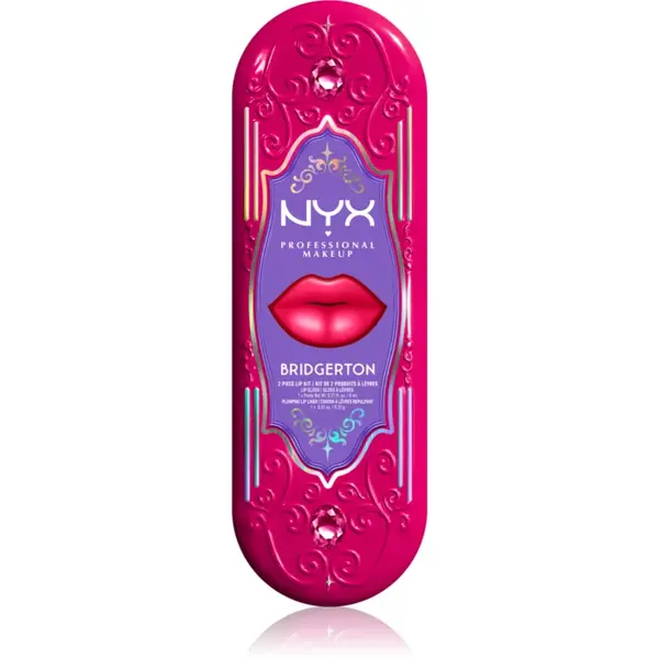 NYX Professional Makeup Bridgerton Royal Treasures set îngrijire buze culoare 05 2 buc