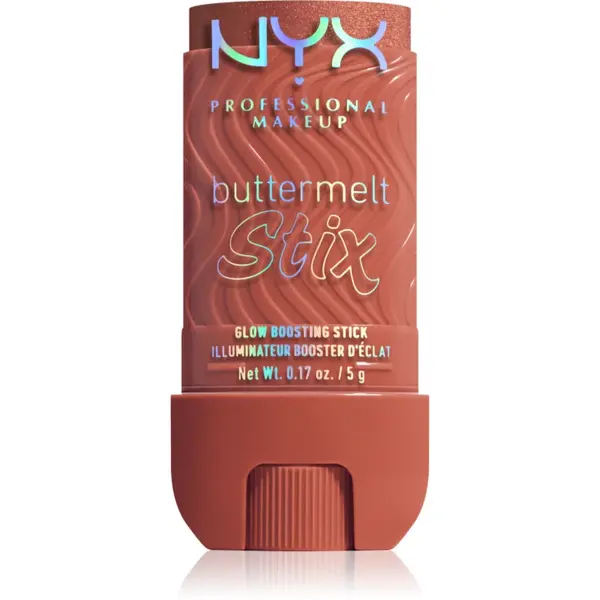NYX Professional Makeup Buttermelt Glow Stix Stick Strălucire culoare 13 Left On Melt 5 g