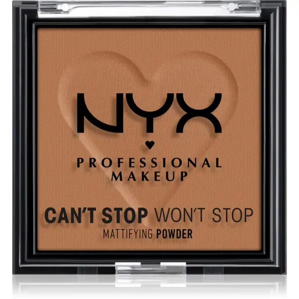 NYX Professional Makeup Can't Stop Won't Stop Mattifying Powder pudra matuire culoare 08 Mocha 6 g