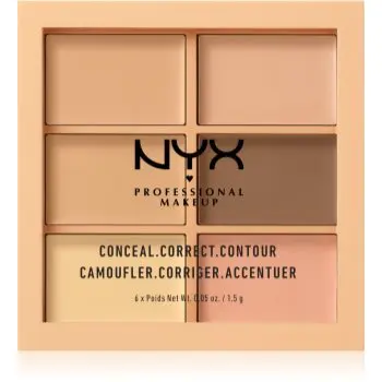 NYX Professional Makeup Conceal. Correct. Contour paletă de contur și corectare
