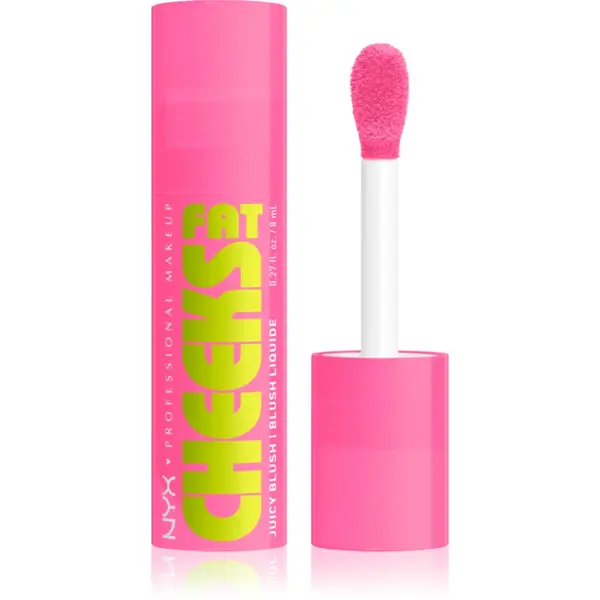 NYX Professional Makeup Fat Cheeks Juicy Blush fard de obraz lichid culoare 04 Dragon Fruit Drip 8 ml