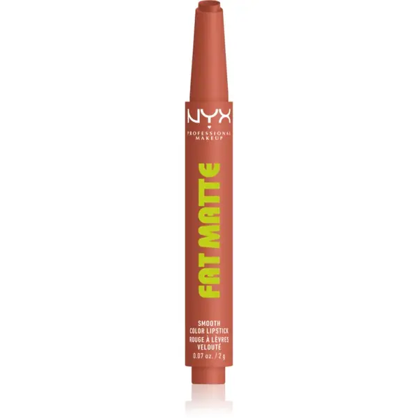 NYX Professional Makeup Fat Matte balsam de buze cu efect matifiant Cozy Whipped 2 g