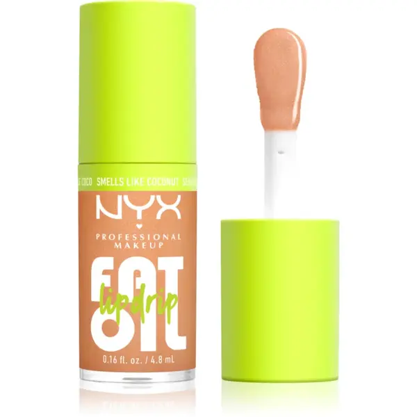 NYX Professional Makeup Fat Oil Lip Drip ulei pentru buze culoare Coconut Cutie 4.8 ml