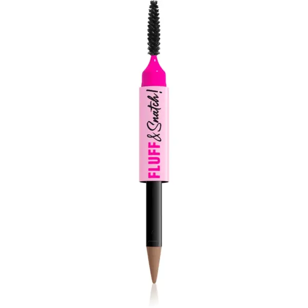 NYX Professional Makeup Fluff & Snatch creion pentru sprancene cu efect de pulbere culoare Ash Blonde 1 g