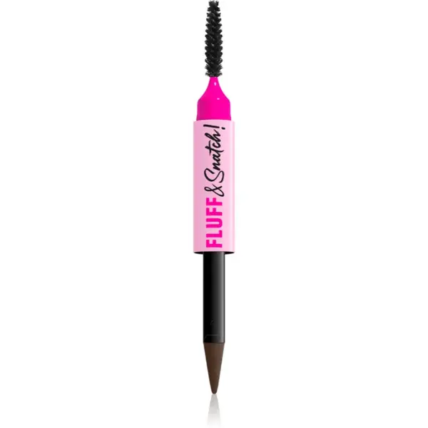 NYX Professional Makeup Fluff & Snatch creion pentru sprancene cu efect de pulbere culoare Espresso 1 g