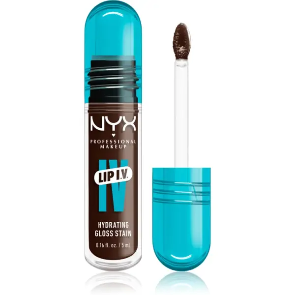 NYX Professional Makeup Lip IV luciu de buze rezistent cu efect de hidratare culoare 06 - ESPRESSO SOAK 5 ml