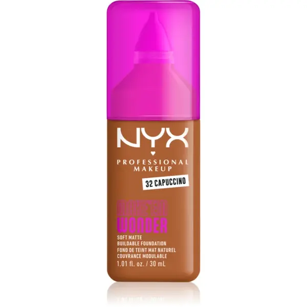 NYX Professional Makeup Make ‘Em Wonder make-up usor matifiant culoare 32 Capuccino 30 ml
